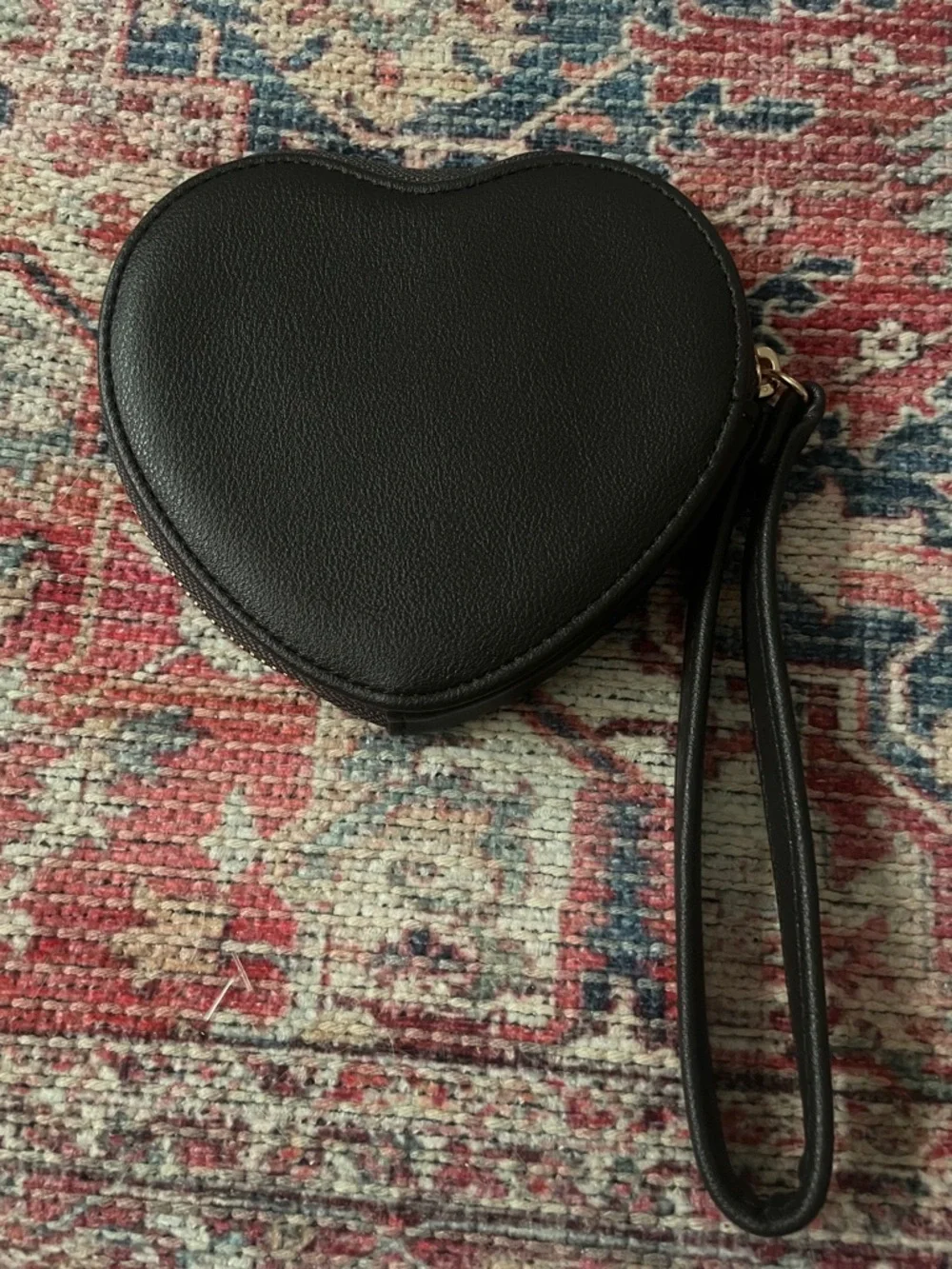 Juicy Couture Leopard Heart Wristlet Card Holder - Brown & Black
